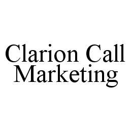 CLARION CALL MARKETING trademark