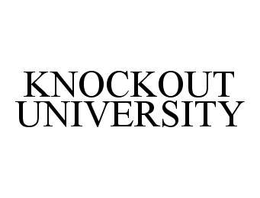 KNOCKOUT UNIVERSITY trademark