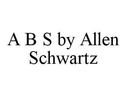 ABS BY ALLEN SCHWARTZ trademark