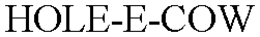 HOLE-E-COW trademark