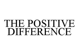 THE POSITIVE DIFFERENCE trademark