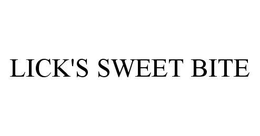 LICK'S SWEET BITE trademark