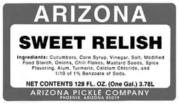 ARIZONA PICKLE COMPANY trademark