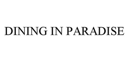 DINING IN PARADISE trademark