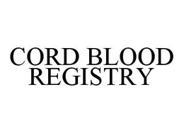 CORD BLOOD REGISTRY trademark