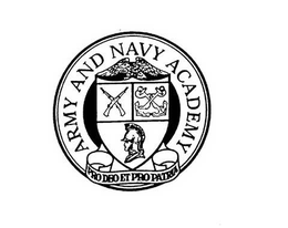 ARMY AND NAVY ACADEMY PRO DEO ET PRO PATRIA trademark