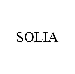 SOLIA trademark