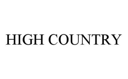 HIGH COUNTRY trademark