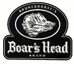 BRUNCKHORST'S BOAR'S HEAD BRAND trademark