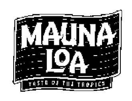 MAUNA LOA TASTE OF THE TROPICS trademark