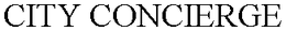 CITY CONCIERGE trademark