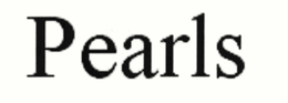PEARLS trademark