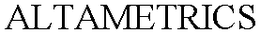 ALTAMETRICS trademark