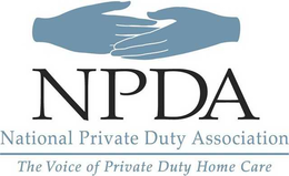 NPDA NATIONAL PRIVATE DUTY ASSOCIATION THE VOICE OF PRIVATE DUTY HOME CARE trademark