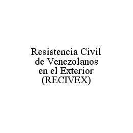 RESISTENCIA CIVIL DE VENEZOLANOS EN EL EXTERIOR (RECIVEX) trademark