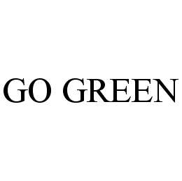 GO GREEN trademark