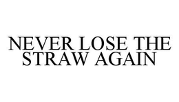 NEVER LOSE THE STRAW AGAIN trademark