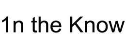 1N THE KNOW trademark