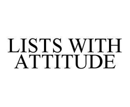 LISTS WITH ATTITUDE trademark