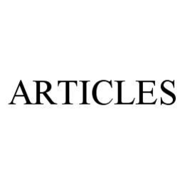 ARTICLES trademark