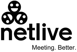 NETLIVE MEETING. BETTER. trademark