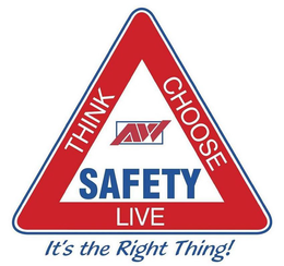 AW THINK CHOOSE LIVE SAFETY IT'S THE RIGHT THING! trademark