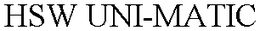 HSW UNI-MATIC trademark