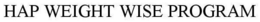 HAP WEIGHT WISE PROGRAM trademark