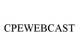 CPEWEBCAST trademark