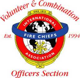 VOLUNTEER AND COMBINATION OFFICER'S SECTION ORG. 1873 INTERNATIONAL FIRECHIEF ASSOCIATION EST. 1994 trademark