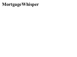 MORTGAGEWHISPER trademark