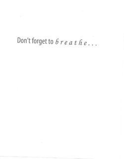 DON'T FORGET TO BREATHE... trademark