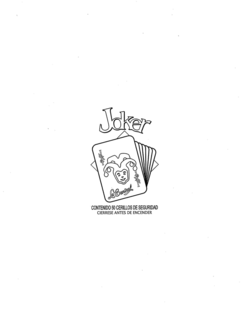 JOKER LA CENTRAL CONTENIDO 50 CERILLOS DE SEGURIDAD CIERRESE ANTES DE ENCENDER trademark