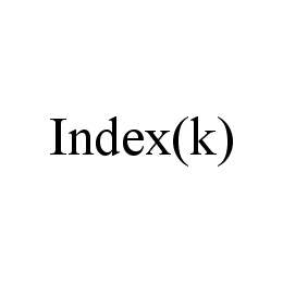 INDEX(K) trademark