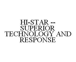 HI-STAR -- SUPERIOR TECHNOLOGY AND RESPONSE trademark
