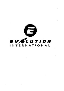 E EVOLUTION INTERNATIONAL trademark