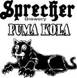 SPRECHER BREWERY PUMA KOLA trademark
