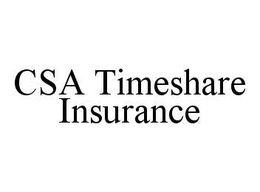 CSA TIMESHARE INSURANCE trademark