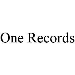 ONE RECORDS trademark