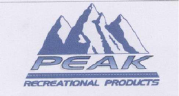 PEAK RECREATIONAL PRODUCTS trademark