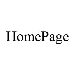 HOMEPAGE trademark