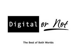 DIGITAL OR NOT THE BEST OF BOTH WORLDS trademark
