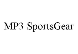 MP3 SPORTSGEAR trademark