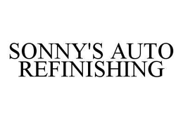 SONNY'S AUTO REFINISHING trademark
