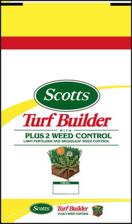 SCOTTS TURF BUILDER WITH PLUS 2 WEED CONTROL LAWN FERTILIZER AND BROADLEAF WEED CONTROL TIMING: trademark