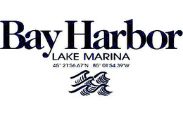 BAY HARBOR LAKE MARINA LAKE MARINA 45" 21' 56.67" N 85" 01' 54.39" W trademark