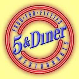 5 & DINER RESTAURANTS FOOD FUN FIFTIES trademark