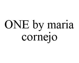 ONE BY MARIA CORNEJO trademark