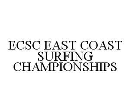 ECSC EAST COAST SURFING CHAMPIONSHIPS trademark