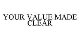 YOUR VALUE MADE CLEAR trademark